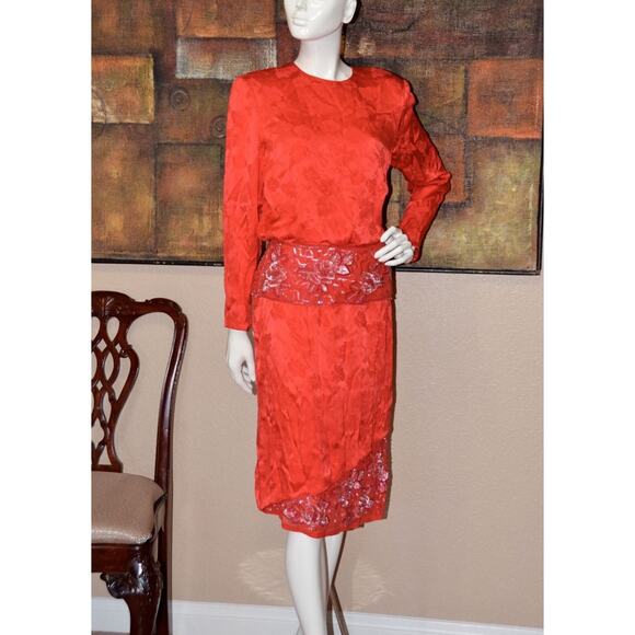 Judy Hornby Vintage OLD HOLLYWOOD GLAM GREAT GATSBY Designer Dress Size 10 NEW! - Picture 3 of 9
